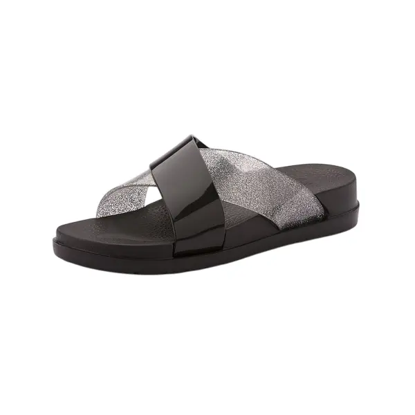Шльопанці жіночі COQUI 1342 Black/Silver glitter