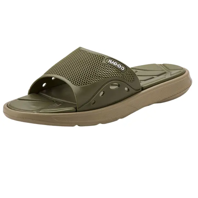 Slippers COQUI 6194 Beige/Army green