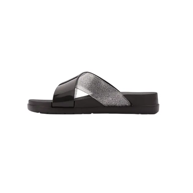 Шльопанці жіночі COQUI 1342 Black/Silver glitter