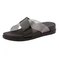 Шльопанці жіночі COQUI 1342 Black/Silver glitter