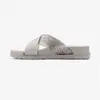 Шльопанці жіночі COQUI 1342 Stone/Silver glitter